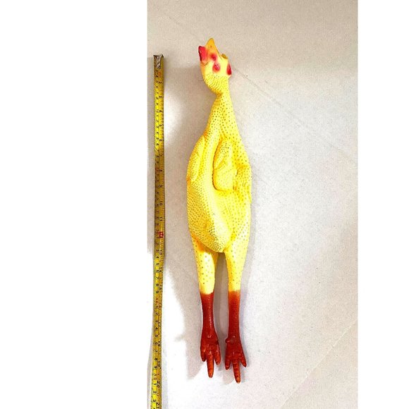 Plastic Chicken Toy Farm 20" Long Wall Decor Thanksgiving Fun Scary Toy - Picture 1 of 8